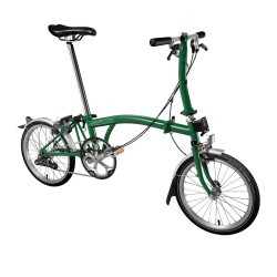 Brompton Steel S2L Folding Bike With Mudguards